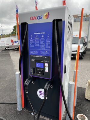 The Q8 here has CHAdeMO chargers!