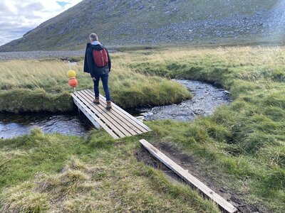 A little wooden bridge