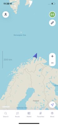 A GPS overview of exactly how far north we've come