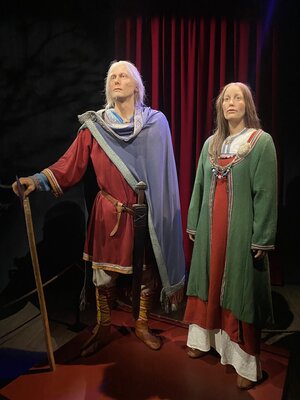 Wax statues at the Lofoten museum in Borg