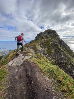 Paul is marching up the mountain