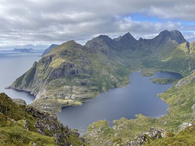 Another angle of Ågvatnet down below