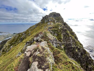 The ridge we walked over on the way to Tindstinden