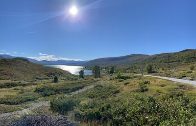 A stunning view of Øvre Sjodalsvatnet in Tessanden