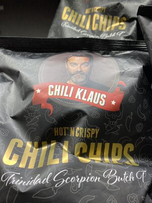 The store has Chili Klaus trinidad scorpion chips (yum)