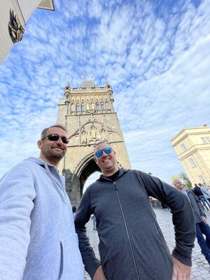 0.5-Selfie at Charles Bridge's Old Town Bridge Tower