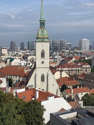 Dóm sv. Martina (St. Martin's Cathedral) as seen from the castle